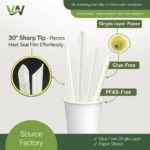 Single-Wall Waterproof & Heat-Resistant Paper Straws - Image 4