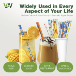 Single-Wall Waterproof & Heat-Resistant Paper Straws - Image 3