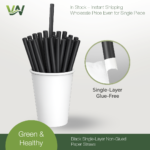 Single-Wall Waterproof & Heat-Resistant Paper Straws - Image 2